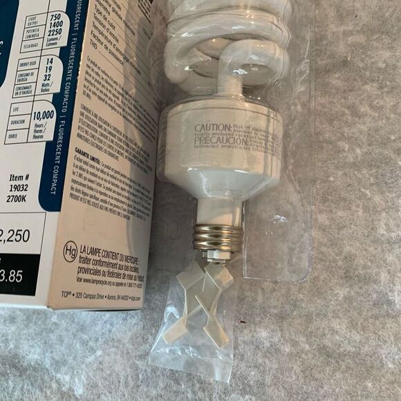 TCP Spring Lamp 10032 40/75/125W Compact Fluorescent Lightbulb *New* - Picture 4 of 4